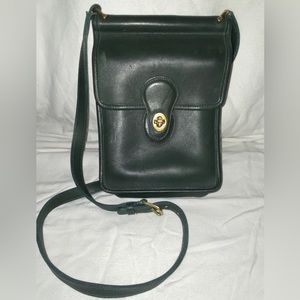 CoachMurphy Bag in bottle green, vintage